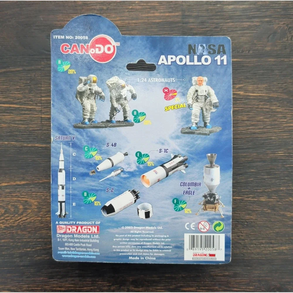 NASA Apollo 11 Dragon CanDo S2 Item D, 2003 Sealed NIP